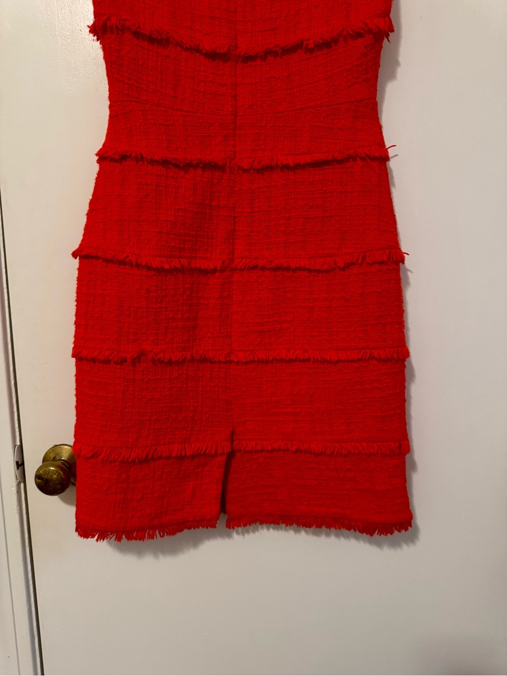 J.Crew Tweed Sheath Fringe Cocktail Dress Size 2 - Picture 9 of 10